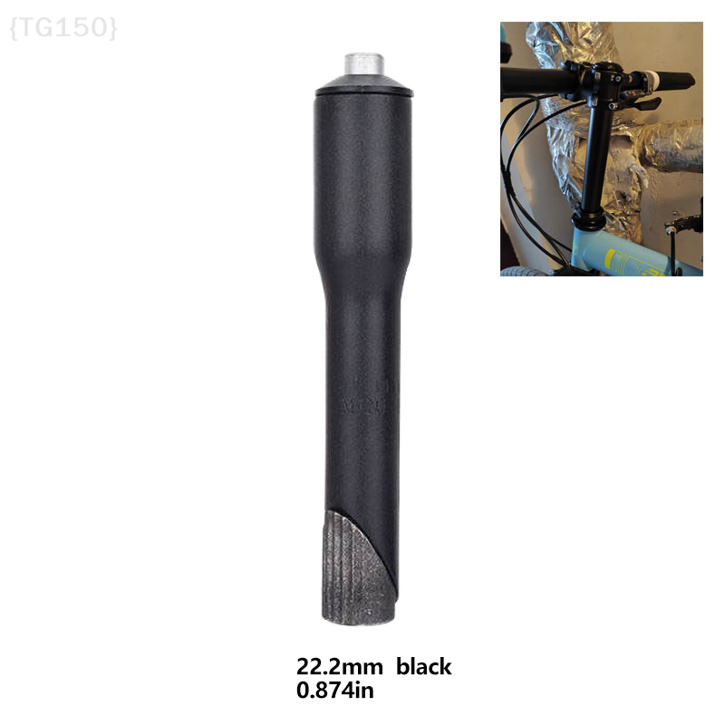 Handlebar Riser Stem - ตัวต่อเพลาแฮนด์จักรยานขนาด 22.2 มม., อะแดปเตอร์ยกเพลาอะลูมิเนียมสำหรับแฮนด์แบบไม่มีเกลียวขนาด 1-1/8 นิ้ว,