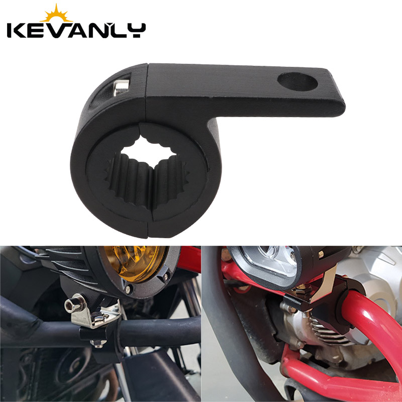 Mountain Biking Derby - สปอตไลท์รถจักรยานยนต์วงเล็บ Tube CLAMP Mount Kit ปรับหมอกโคมไฟเสริมกันชน