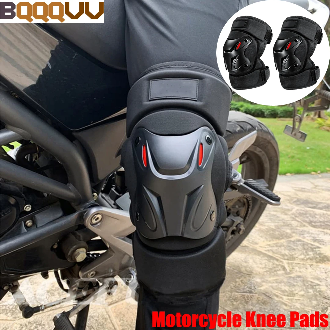 Mountain Biking Knee Pads - 1 คู่แผ่นรองเข่าสำหรับขี่มอเตอร์ไซค์, อุปกรณ์ป้องกันเข่าสำหรับขี่มอเตอร์ไซค์, ออฟโรด, แผ่นรองข้อศอกสำหรับขี่มอเตอร์ไซค์, กีฬากลางแจ้ง