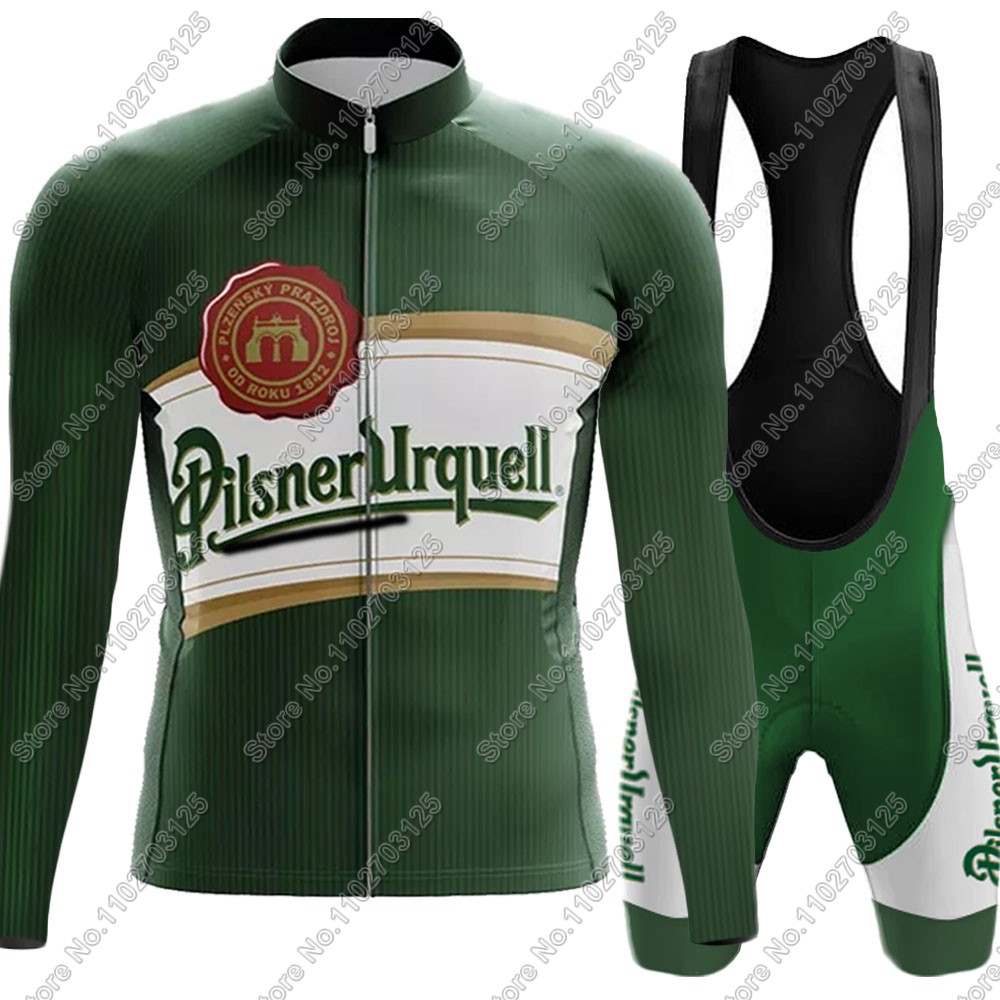Mountain Biking Uniform - 2025 เครื่องดื่มเบียร์ชุดขี่จักรยานJerseyฤดูร้อนภาษาเช็คคําแขนยาวเสื้อผ้าเสื้อแผนที่กางเกงกางเกงขาสั้นชุดจักรยานMTB Maillot