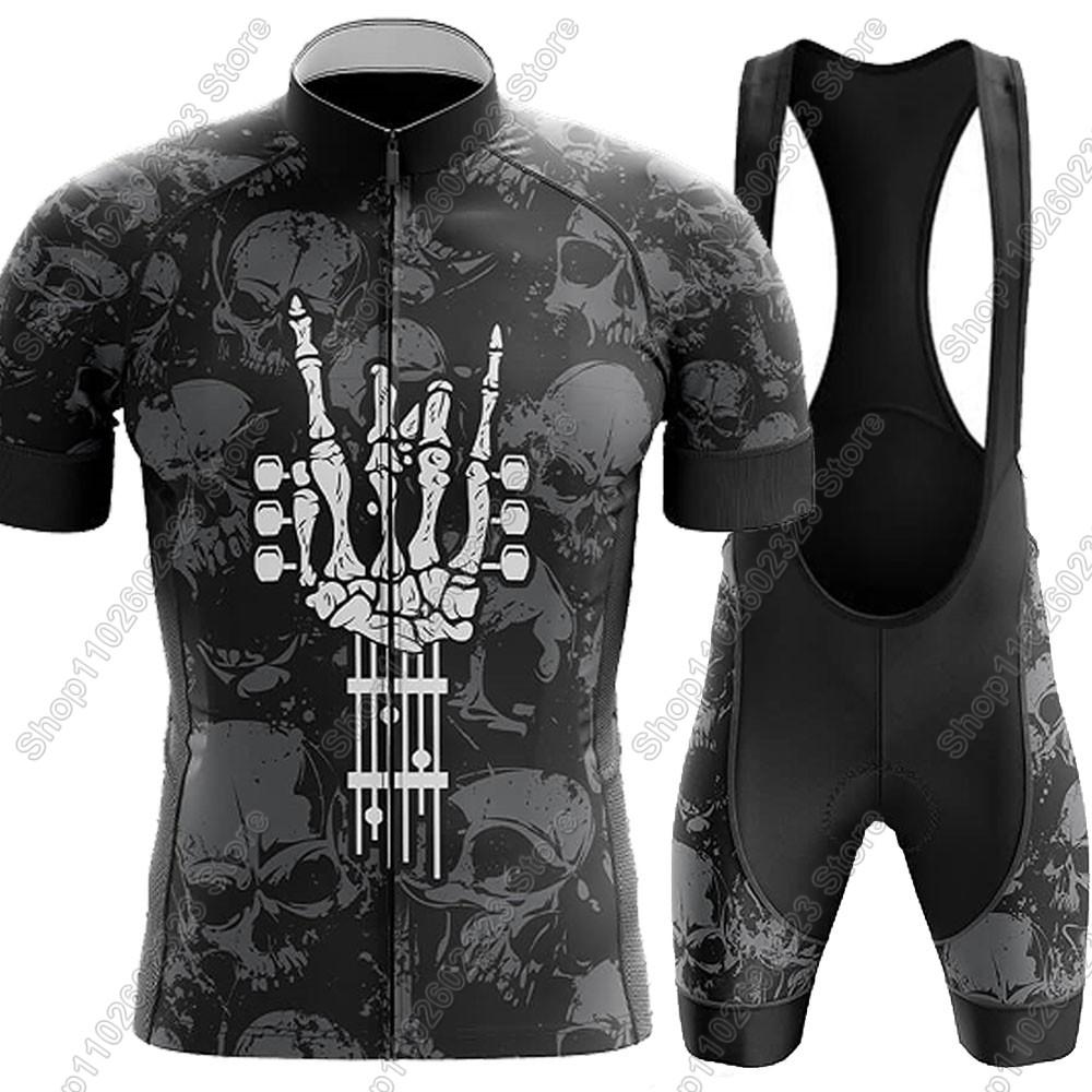 Mountain Biking Uniform - Rock-and-Rollเสื้อเจอร์ซีย์นักปั่น2025ชุดฤดูร้อนเสื้อผ้าจักรยานจักรยานเสื้อชุดจักรยานกางเกงขาสั้นMTB Ropa Maillot