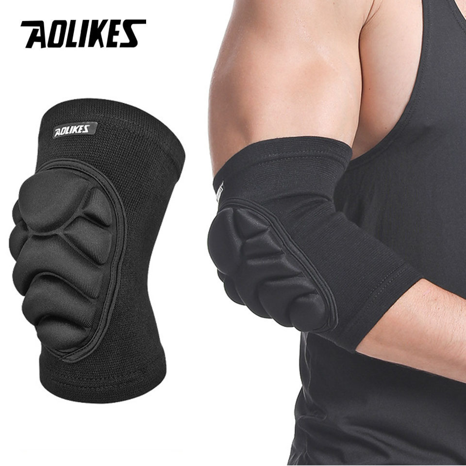 Mountain Biking Knee Pads - AOLIKES 1 คู่ข้อศอก Pads Elbow Protector
