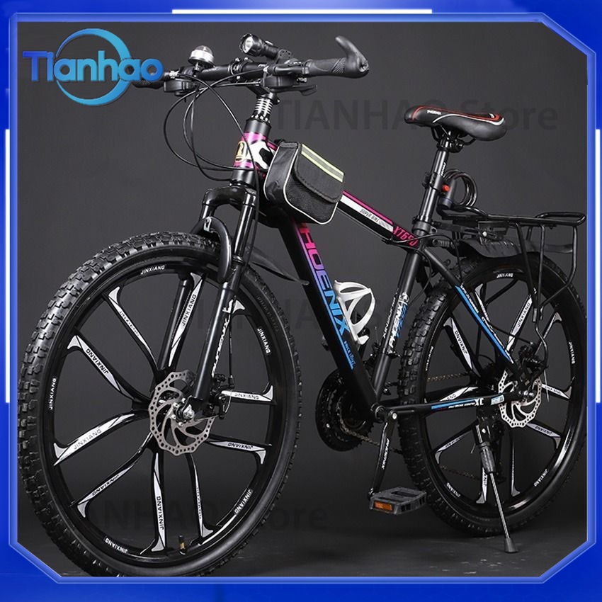 Mountain Biking Phoenix - จักรยานเสือภูเขาสำหรับเซี่ยงไฮ้ ฟีนิกซ์จักรยานเปลี่ยนเกียร์น้ำหนักเบาสำหรับผู้ชายและผู้หญิง ดิสก์เบรก ระบบดูดซับแรงกระแทกแบบออฟโรด