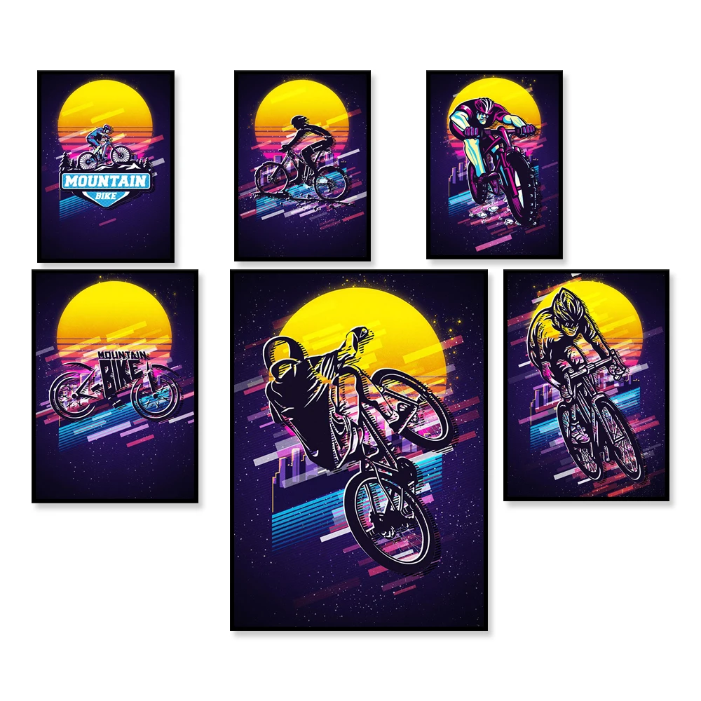 โปสเตอร์จักรยานเสือภูเขาย้อนยุ - Mountain Biking York บทวิจารณ์และราคา