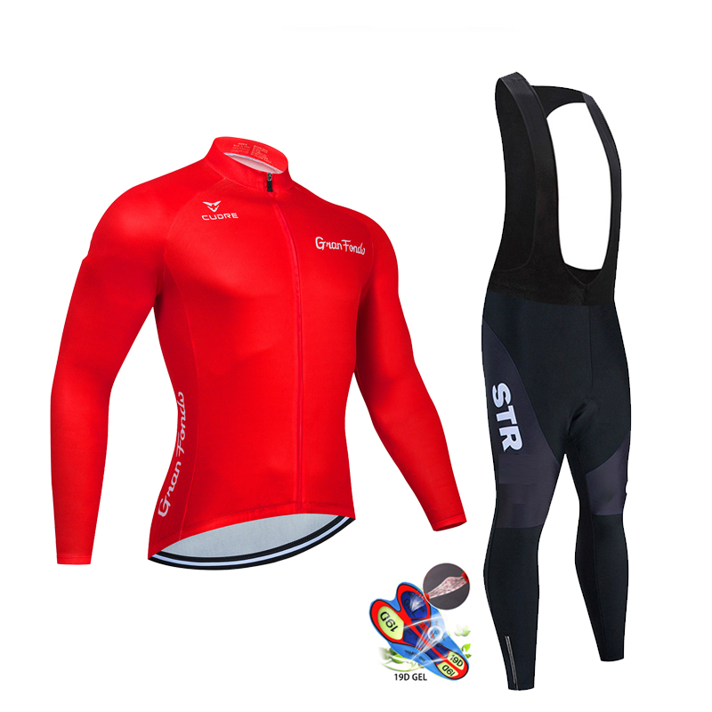 ฤดูใบไม้ร่วงสีดําชุดขี่จักรยาน - Mountain Biking Uniform บทวิจารณ์และราคา