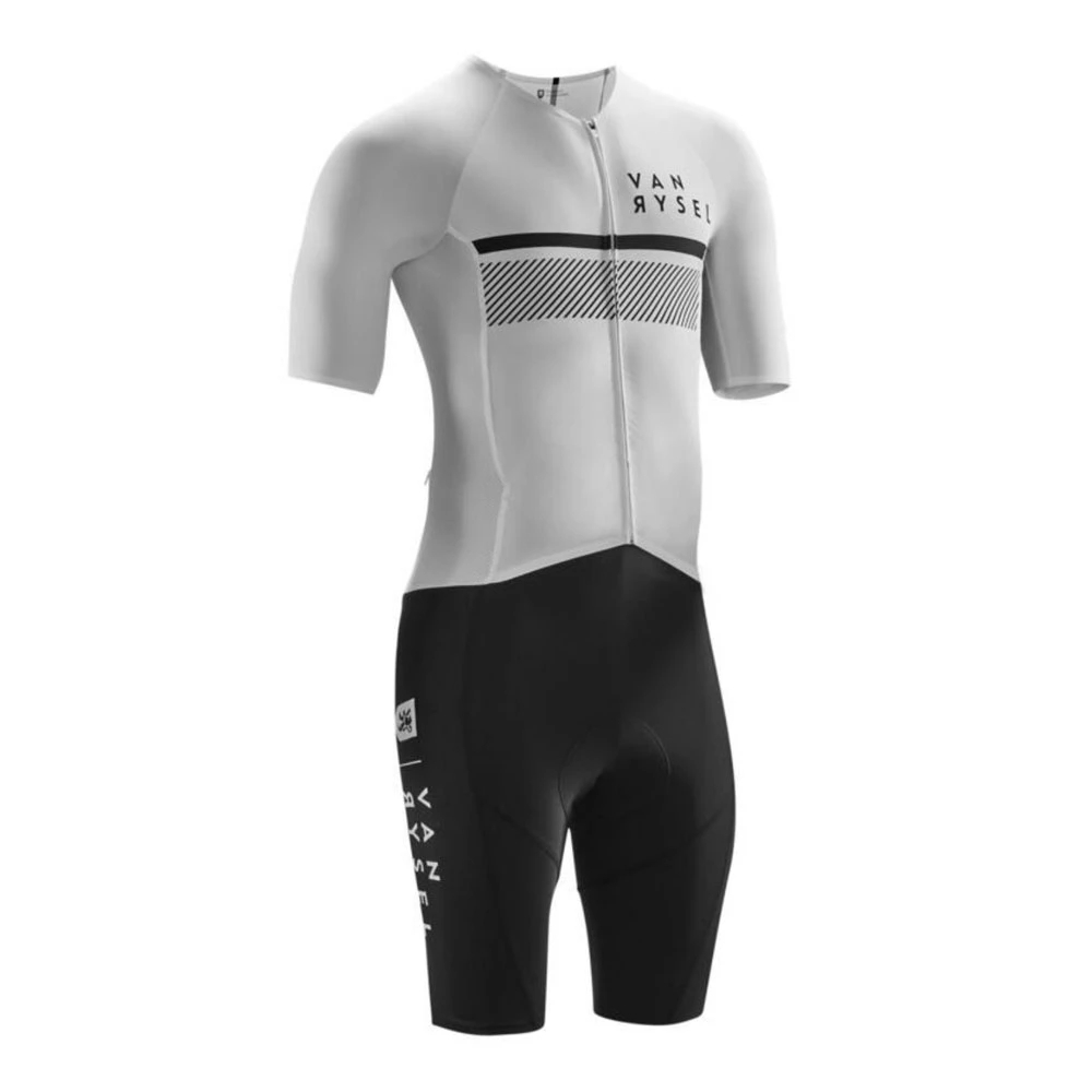 ชุดไตรแอธลีตแบบชิ้นเดียวสีขาว/ - Mountain Biking Uniform บทวิจารณ์และราคา