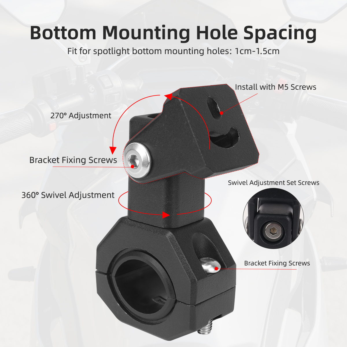 ชุดขายึดไฟ LED สำหรับมอเตอร์ไซ - Mountain Biking Derby บทวิจารณ์และราคา