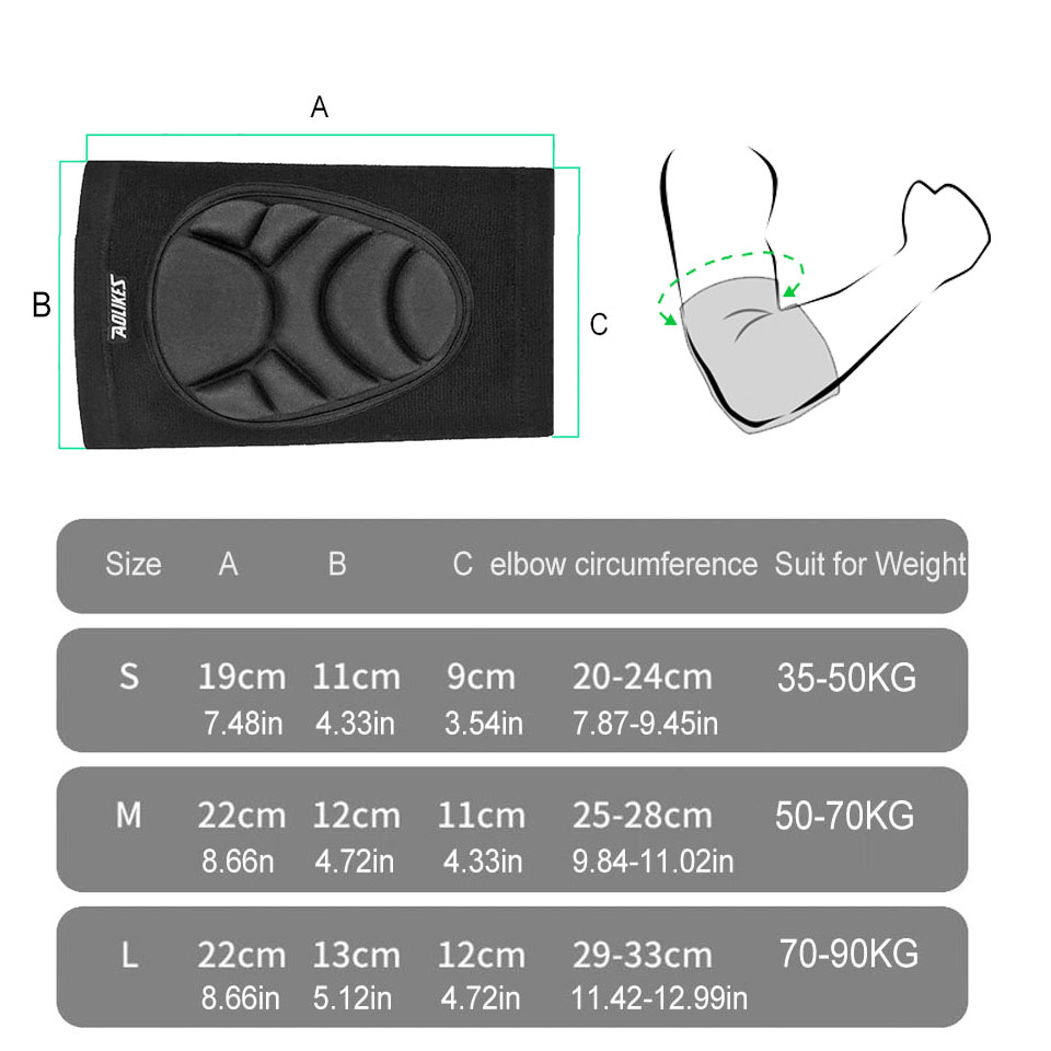 AOLIKES 1 คู่ข้อศอก Pads Elbow - Mountain Biking Knee Pads บทวิจารณ์และราคา